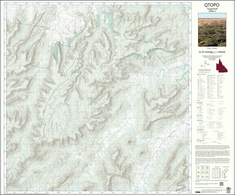 Sugarloaf 1-50,000 Topo Map 8548-4 QLD - Image 3