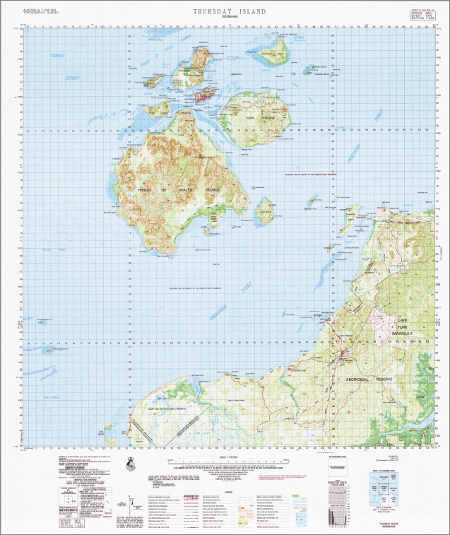 Thursday Island 1-100,000 Topo Map 7376 GA