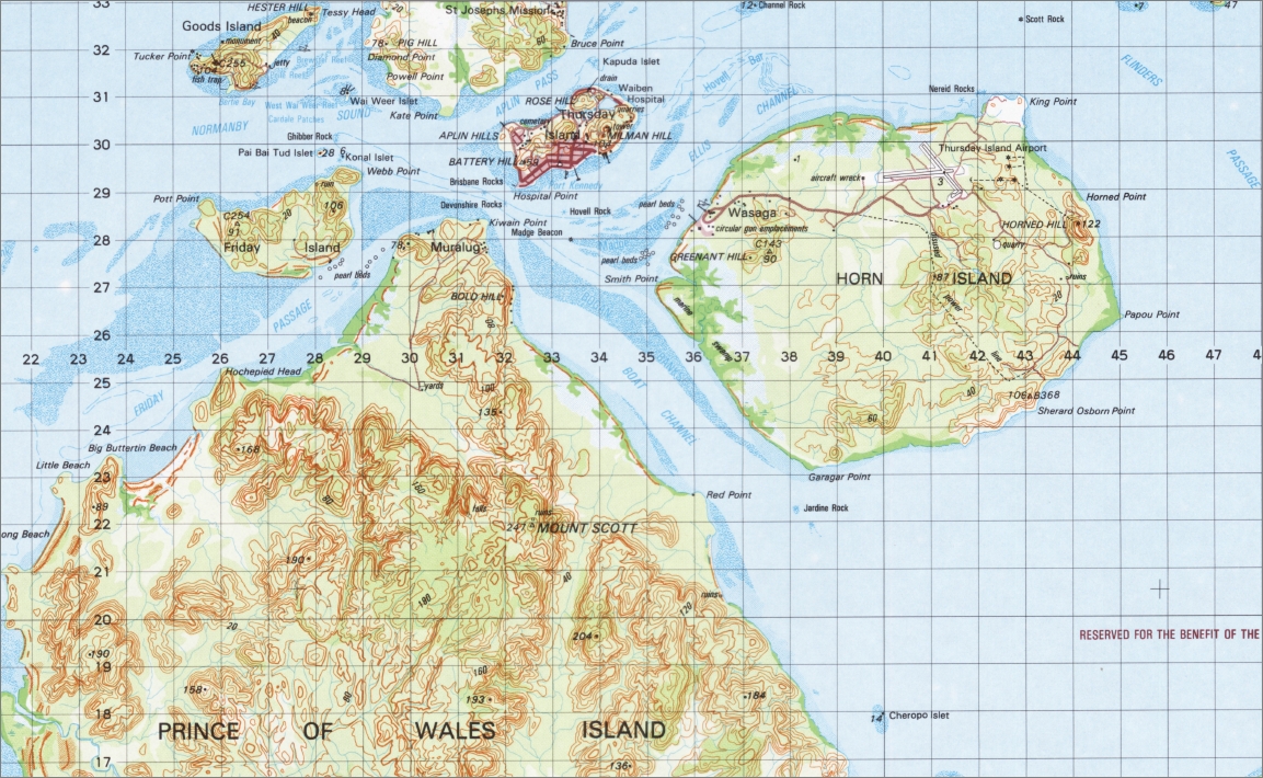 Thursday Island 1-100,000 Topo Map 7376 GA - Image 2