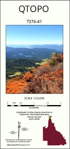 Thursday Island 1-25,000 Topo Map 7376-4-1 QLD