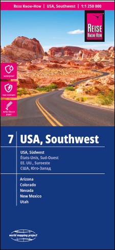 USA Southwest Map 7 Reise