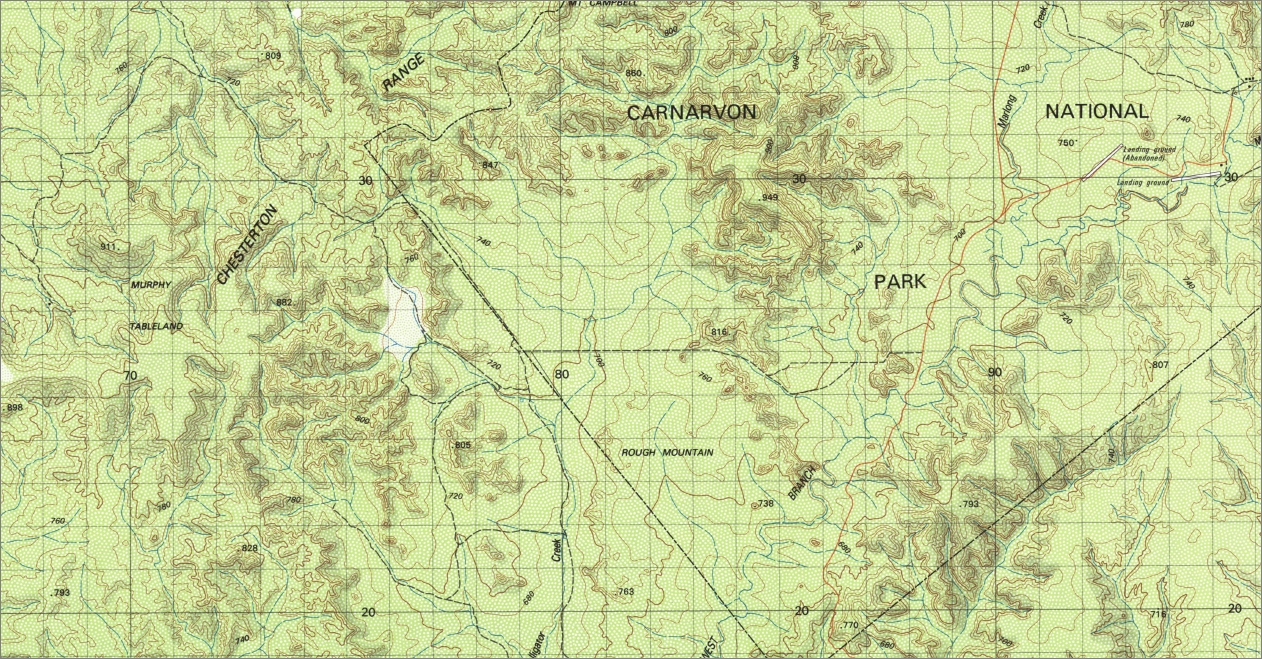 Warrong 1-100,000 Topo Map 8447 QLD GA - Image 2