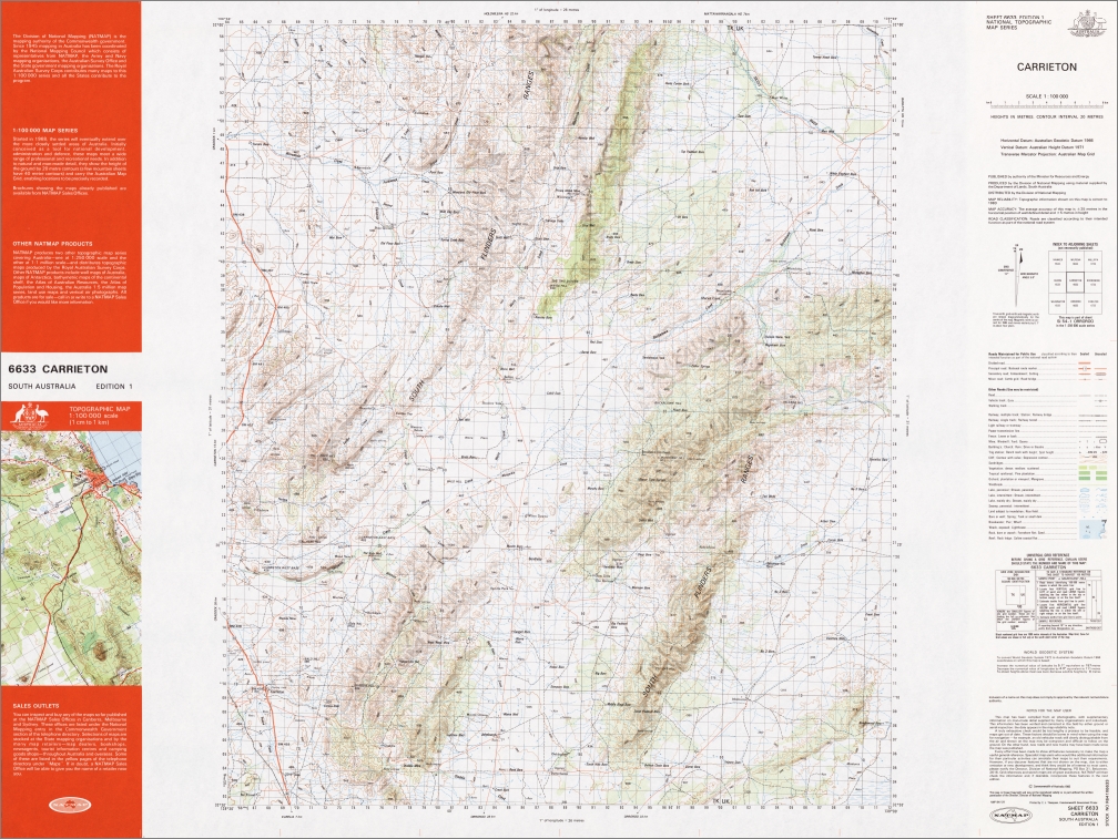 Carrieton 1-100,000 Topo Map 6633 GA - Image 3
