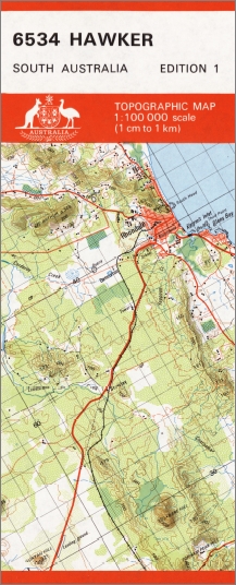 Hawker 1-100,000 Topo Map 6534 GA